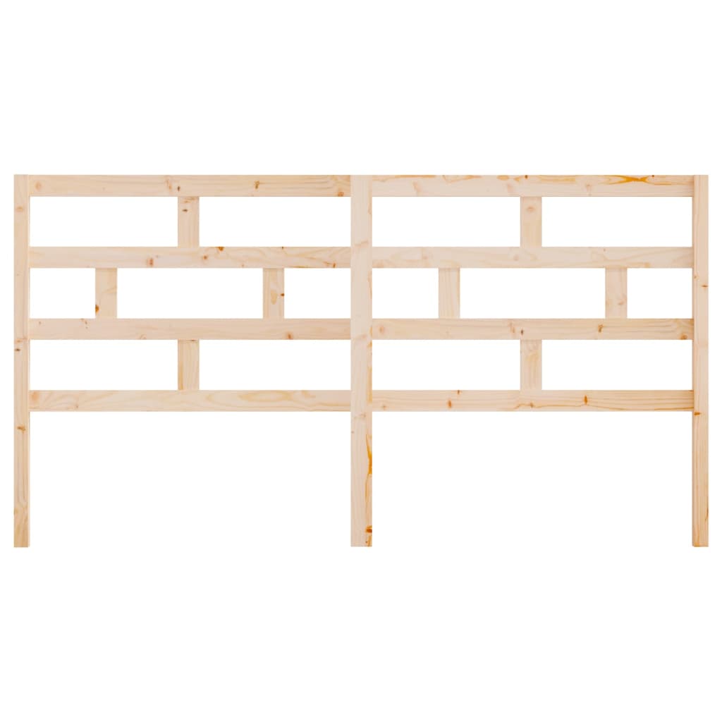Headboard 206 x 4 x 100 cm Solid Pine Wood