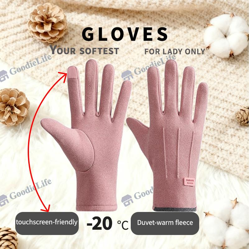 Thermal Fleece Lined Winter Gloves Touchscreen Compatible for Men Women Outdoor Riding Motorcycle Anti Cold