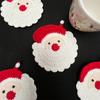 Christmas Christmas Decorations Artistic Crochet Xmas Atmosphere Heat-Resistant Cute Coasters Gift 7 Styles