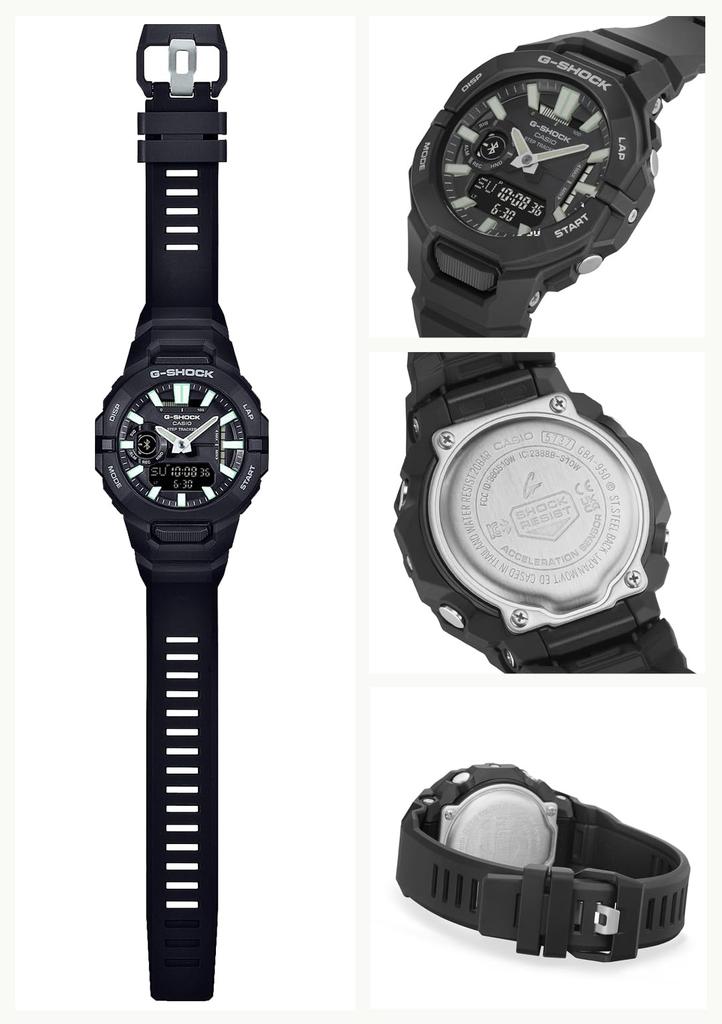 Мужские часы Casio G-Shock GBA-950-1AJF, Черные, с Bluetooth и Экологичными Материалами, Оригинальный Японский Продукт