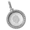 Pt999 Pure Platinum Coin Pendant Top Tuvalu Horse Pt850 Design Frame Engraved [Speranza] 1/10oz No.10