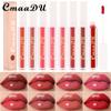 CmaaDu 8 Color Lipstick Red Olive Cream Bright Lip Gloss Does Not Fade, No Cup