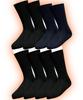 Aoki Теплые рубчатые однотонные Размер 24AWA1LAMA Темно-синий на 8 пар носков, L, (Доступно на Amazon)