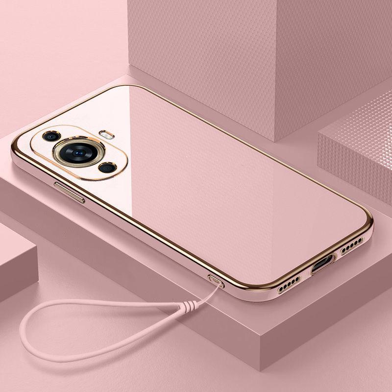 Phone Case For Huawei Nova 11 10 9 8 7 5 Pro 6 7 SE 4E 4 3 3i TPU Case ShockProof Silicone Back Cover Luxury Square