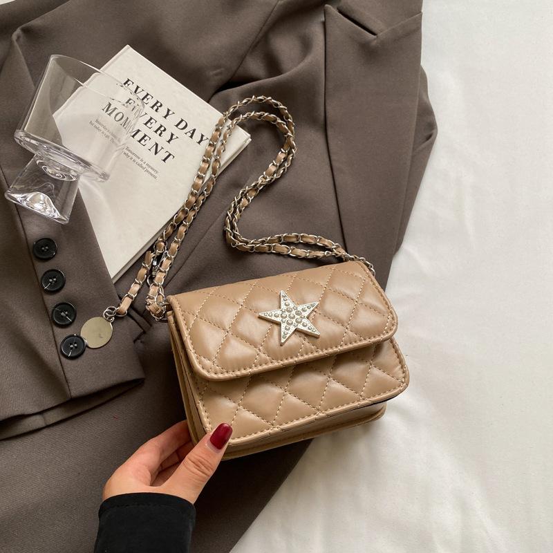 Новая летняя стильная уникальная и красивая сумка через плечо в корейском стиле, маленькая квадратная сумка, модная сумка через плечо с цепочкой, женская сумка