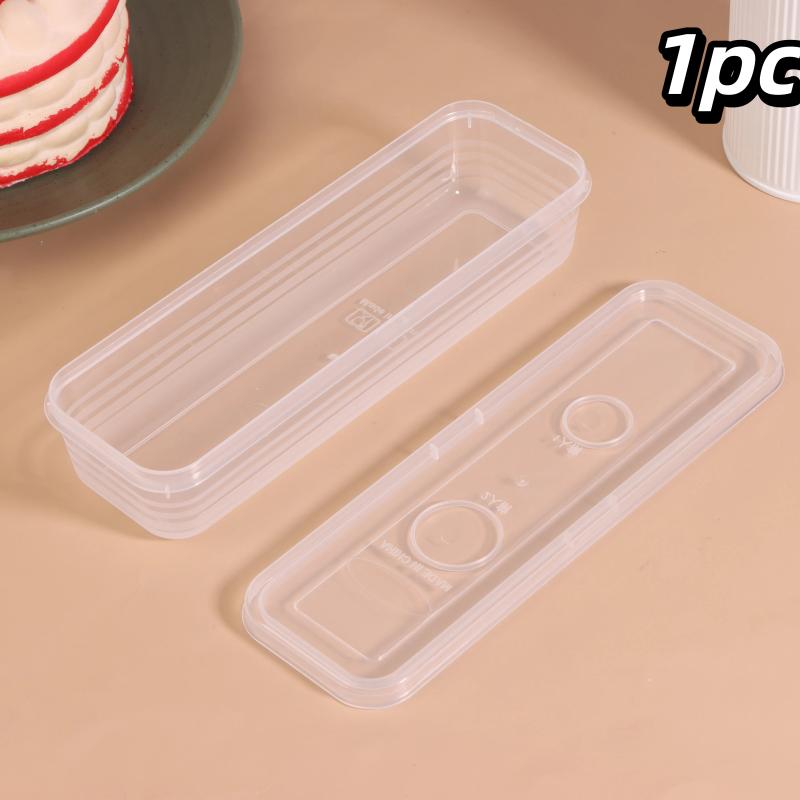 1/10 шт. Длинные прямоугольные контейнеры для хранения продуктов Пластиковые многоразовые коробки-органайзеры для холодильника Кухонные принадлежности