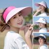 Women Breathable UV Protection Adjustable Empty Top Hat Sports Visors Beach Cap Sun Hat