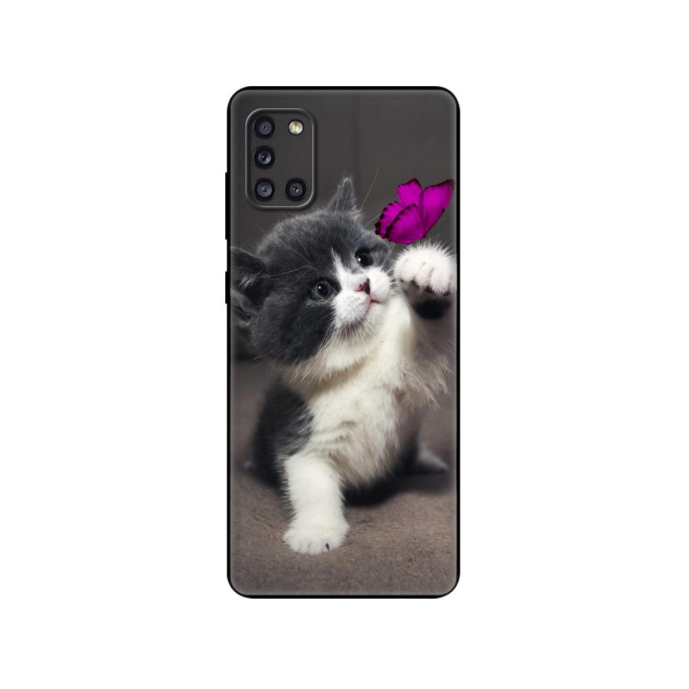 Чехол для Samsung Galaxy A31, мягкий силиконовый чехол для телефона Samsung A31 A 31 SM-A315F GalaxyA31, чехол-бампер 6,4 дюйма, черный чехол из ТПУ