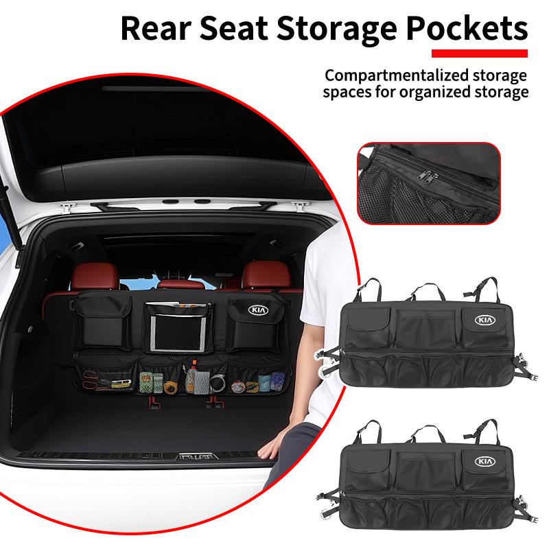 Car Trunk Storage Bag SeatBack Organizer Tools Pouch Accessories For KIA K5 Rio Optima Sportage Ceed Soul Picanto Stonic NK2
