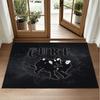 The Cure Design Crystal Velvet Rug Soft Decorative Mat for Bedroom Entrance