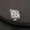 YILUOCD Witchcraft Stainless Steel Open Ring Supernatural Witch Knot Rings For Women Wiccan Cross Protection Amulet Jewelry