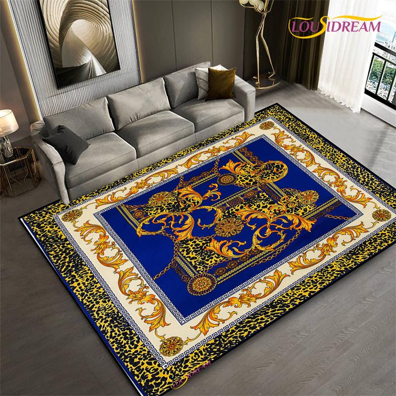 Мода Этническая Рамка Ковер Лошадь Домашний Декор Прямоугольный Ковер для Комнаты Черный Зеленый Оранжевый Гостиная Спальня Прикроватный Напольный Коврик для Стола