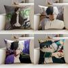 Bold WWIND BREAKERS Cushion Cover Breathable and skinfriendly linen pillowcase square removable and washable cushion