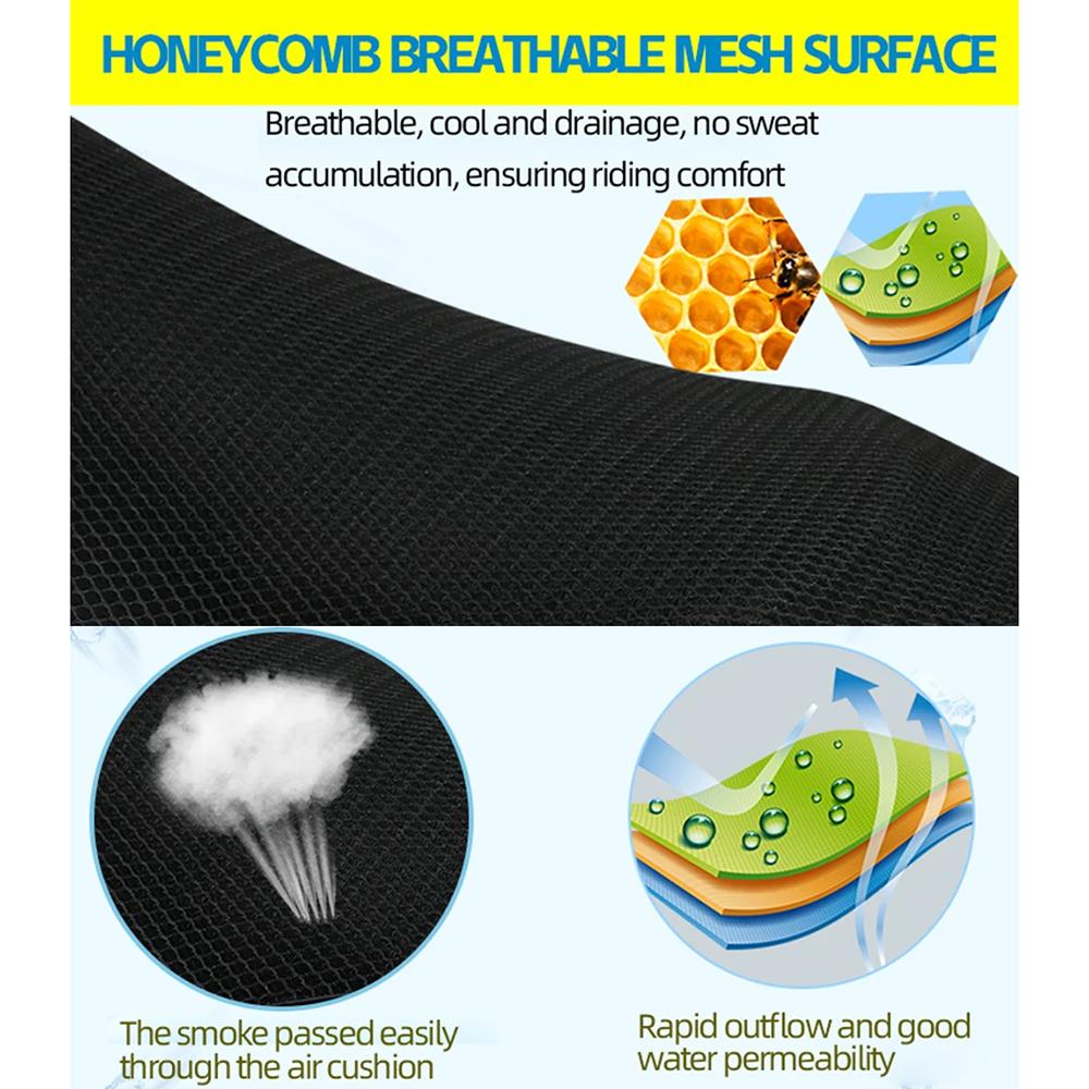 For KYMCO X-TOWN 125 125i 250 250i 300 300i XTOWN Motorcycle Accessories Mesh Seat Cushion Cover Protector Insulation Seat Cover