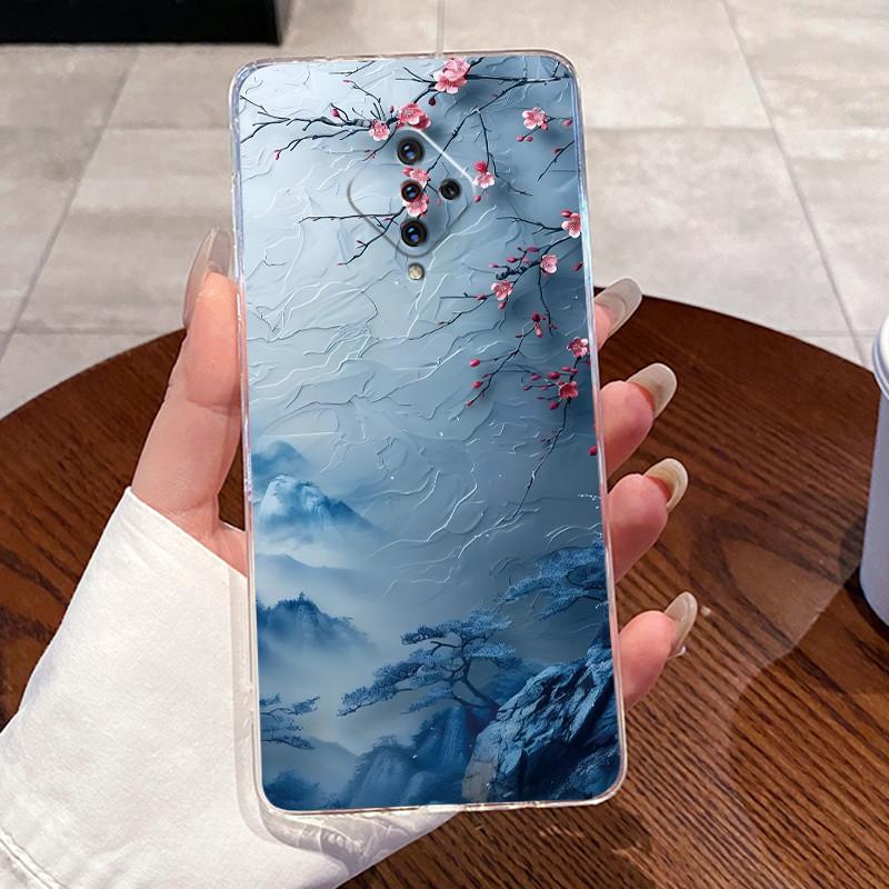 Чехол для Vivo 1920 Чехол для Vivo S1 Pro X50 Lite Прозрачный Силиконовый ТПУ Эстетичный Роскошный Астронавт Милый Кот Ударопрочный Чехол для Телефона