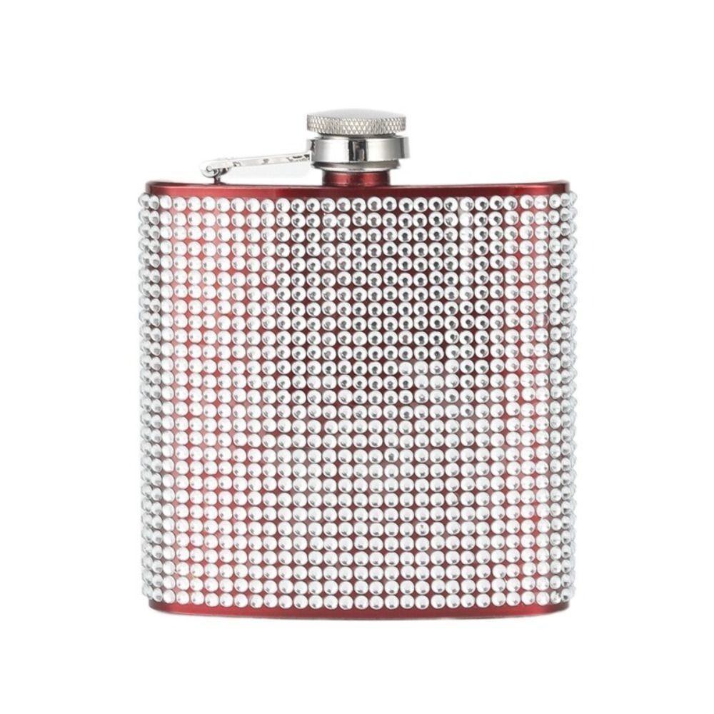Leak-proof Wine Bottle Portable Alcohol Bottle Diamond Hip Flasks