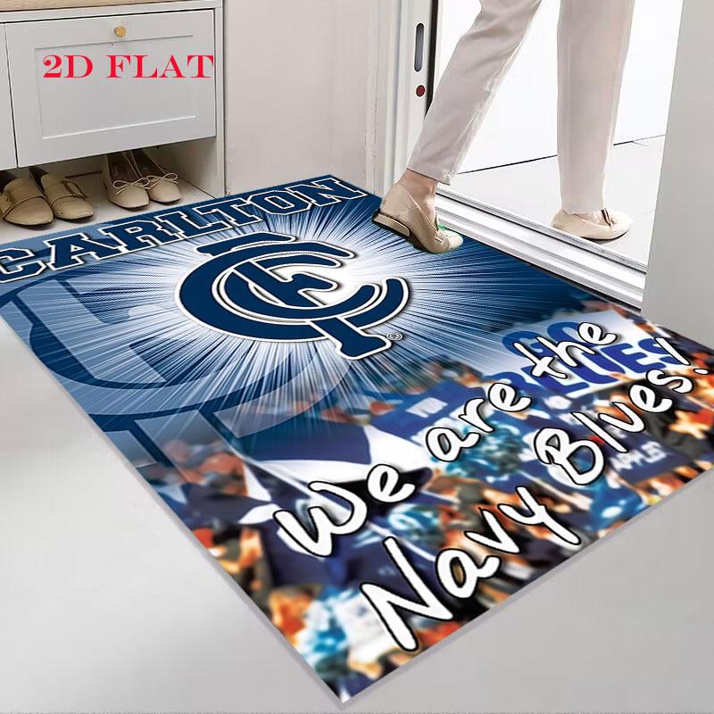 Carlton Blues Carpet Rug for Living Room Bedroom Home Sofa Decoration,Kids play Nonslip Floor Mat