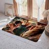 Anime Hot A Attack on Titan Floor Mat Eco  Flannel Doormat Non Slip Odorless Indoor Floor Rug Soft Short Plush Home Mat