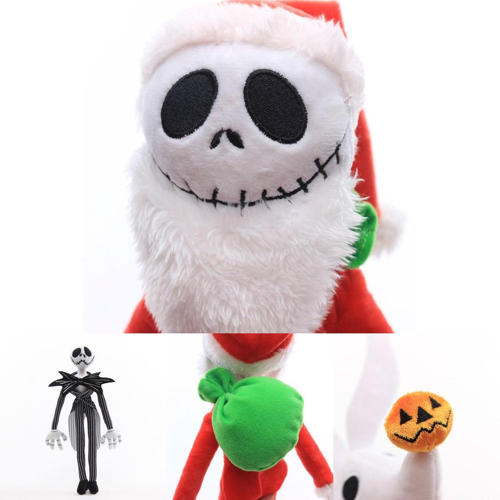 Adorable Nightmare Before Christmas Jack Skellington And Santa Jack Plush Toys