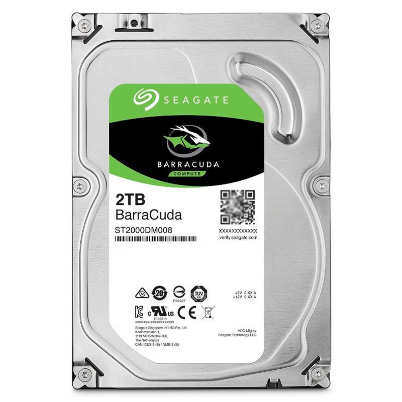 Seagate Barracuda 2TB 7200 RPM Desktop Hard Drive