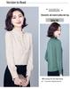 Trendy Women's Slim Long Sleeve Stand Collar Chiffon Shirt - Versatile Casual Wear for Spring & Autumn 2024