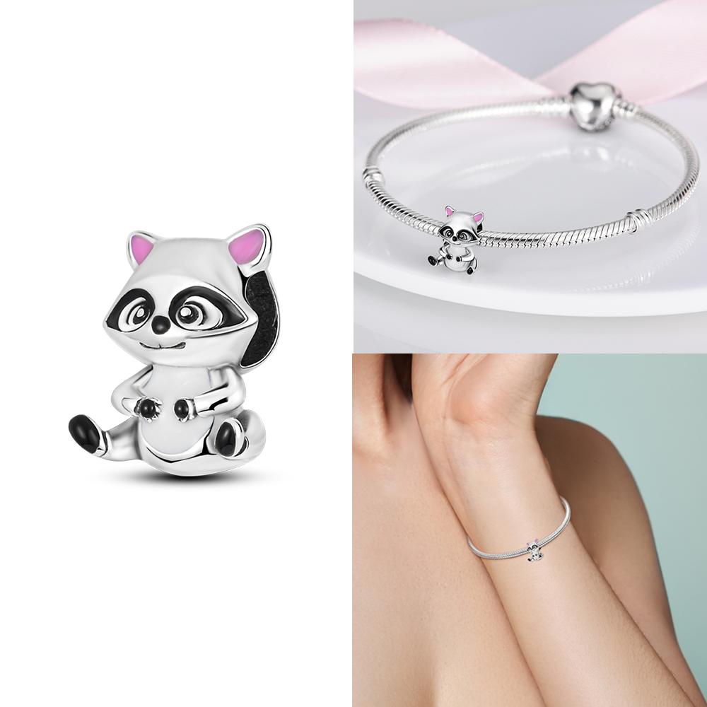 Изысканные животные Светлячок Синий бант Бусины-дельфины Подходят для браслетов-шармов Медь Оригинальное изготовление ювелирных изделий Женские подарки на годовщину