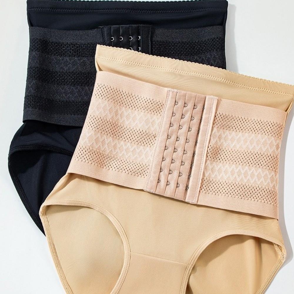High Waist Postpartum Shapers Mesh Cross Tummy Control Panties Corset Body Shaper Postpartum