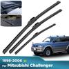 For Mitsubishi Challenger PA 1998-2006 1999 2000 Wiper Front&Rear Wiper Blades Windshield Windscreen Window Brushes 19"+19"+17