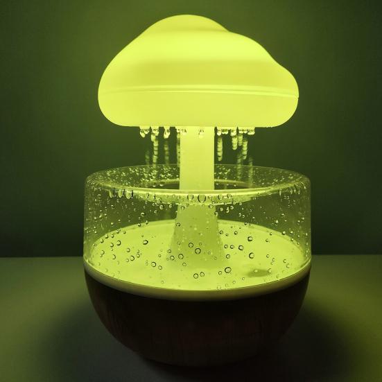 Увлажнитель воздуха «Облако-дождь» со светодиодной подсветкой 7 цветов, низким уровнем шума, креативной формы