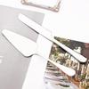 1set/2pcs Stainless Steel Cake Shovel Server Set Western Cheese Bread Knife For Baking Cake Wedding Birthday Celebration