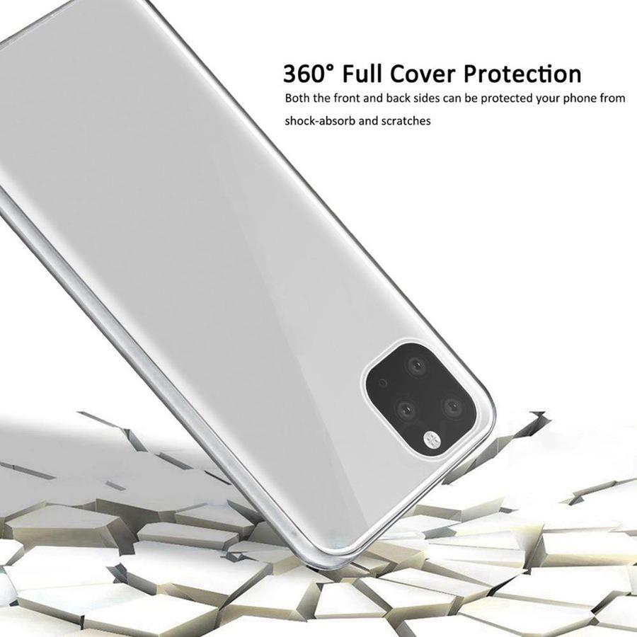 360 Full Body Cover Cases For Samsung Galaxy / Xiaomi Redmi Poco / Apple iPhone / Huawei Honor Double Sided Clear Case Covers