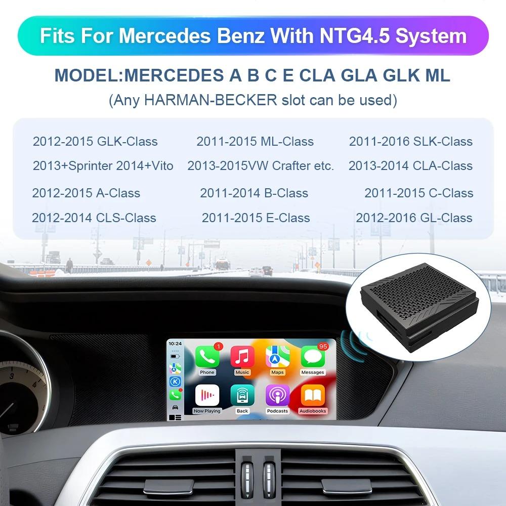 Беспроводной Carplay подходит для Mercedes Benz ABCE CLA GLA GLK ML Sprinter NTG4.5 Becker модуль Android Auto Navigation