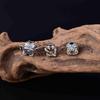Серебряные бусины-разделители из стерлингового серебра 925 пробы с изображением монеты-жабы, Безликого Будды для изготовления молитвенных бус и аксессуаров своими руками