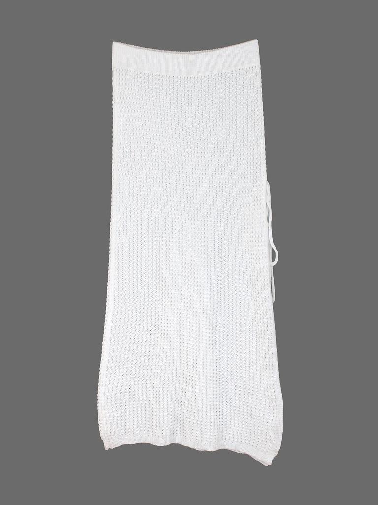 Европейский и американский трикотажный свитер с разрезом для женщин – пляжное платье для отдыха на весну/лето