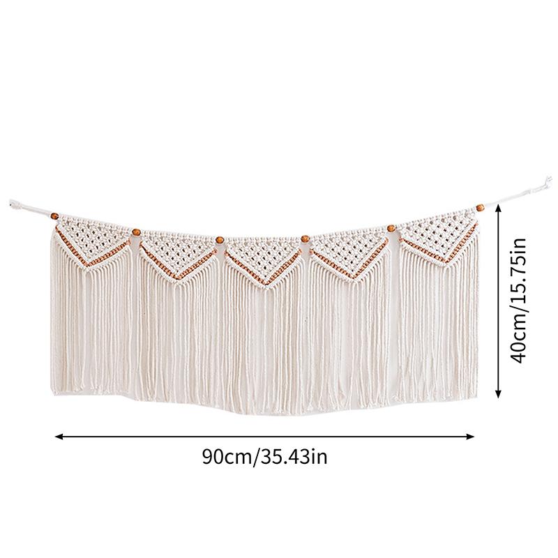 Хлопковый канатный гобелен, тканый в скандинавском стиле, в стиле бохо, для дома, жилого помещения, для хостела, настенное украшение, кисточка, баннер