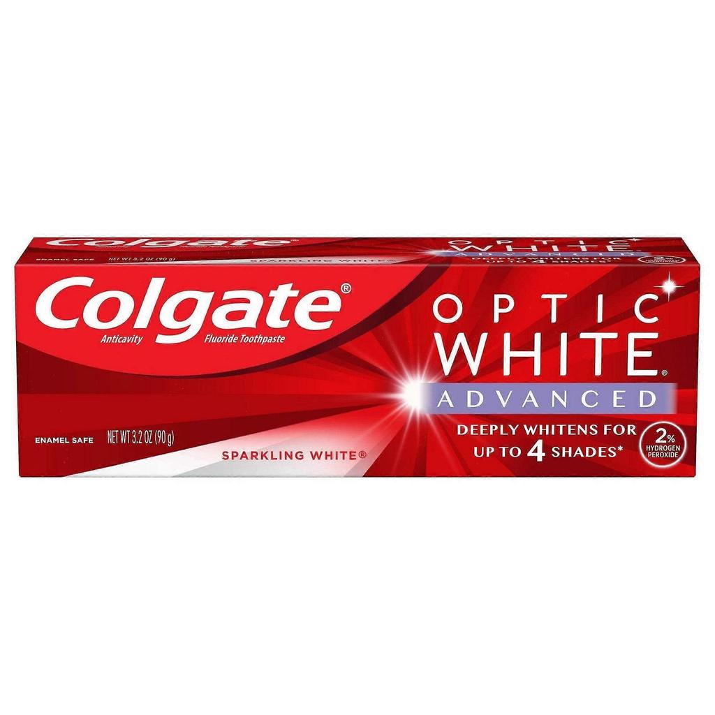 Зубная паста Colgate Optic White Advanced Whitening, 2% перекиси водорода, 3,2 унции