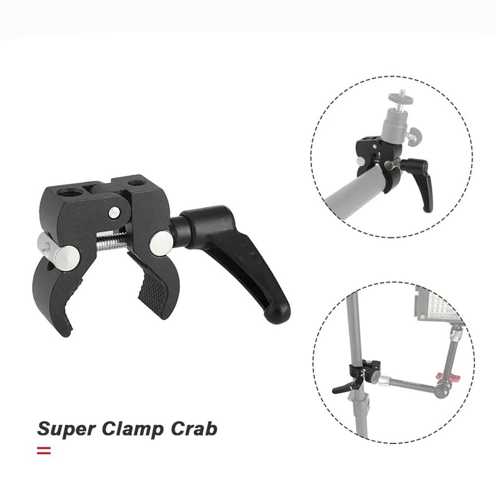 Camera Clamp Mount Metal Bracket Super Clamp Camera Adapter Bottom Clamp Accessories Compatible For DSLR Camera
