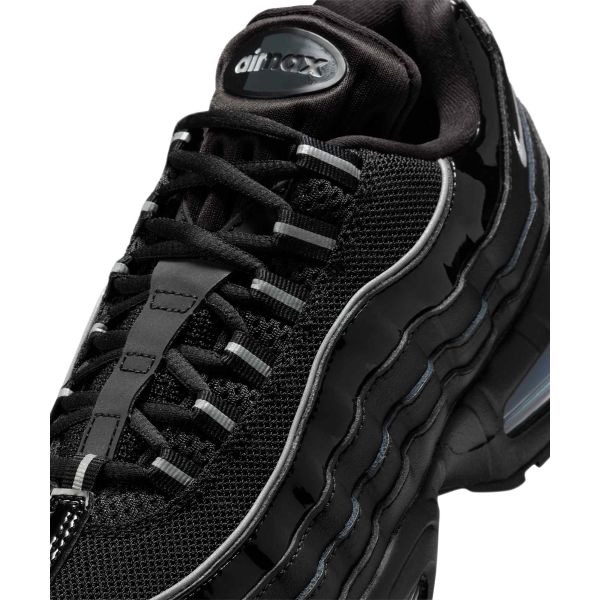 Nike Кроссовки женские Air Max 95 OG Черный лак Серебристый светоотражающий Белый металлик Серебристый IB6397-001