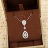 Musla Design Винтажное Женское Ожерелье Роскошные Украшения для Женщин Подарок Подвеска в Форме Капли Модная Женская Вечеринка Цепочка Ожерелья