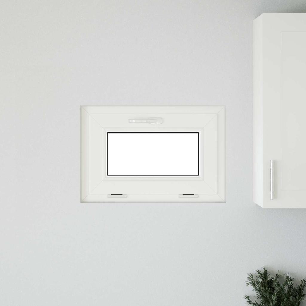 Basement Window RISOR 60 x 40 cm PVC and Glass Anthracite
