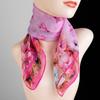 Spring and Summer Versatile Printed Small Square Scarf Soft Chiffon Thin Scarf Women's Neck Protection Decorative Scarf Square Scarf