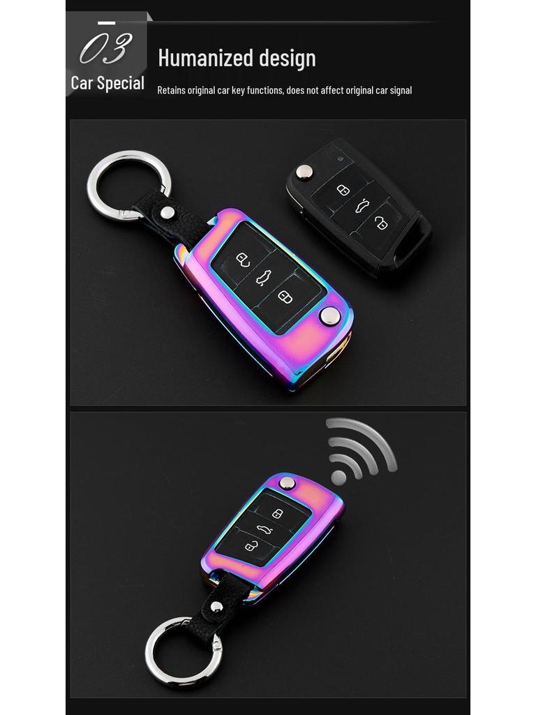 Volkswagen Key Case Cover for Touareg, Golf 7, Sportsvan, Lamando, Lingdu, Touron, Tiguan L (Women's Edition)