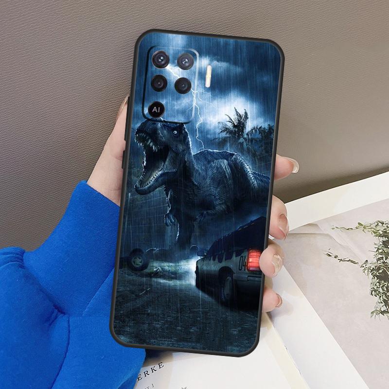 Чехол с динозаврами Юрского периода для Oppo A76 A16 A96 A17 A18 A60 A80 A40 A38 A58 A78 A98 A94 A74 A54 A15 A57 A77 A5 Pro