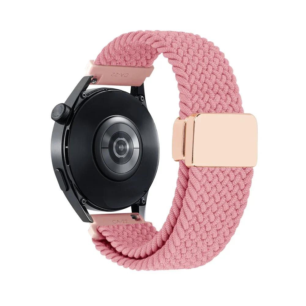 Плетеный ремешок 20 мм 22 мм для HUAWEI WATCH GT 5 Pro 46 мм, ремешок-петля GT5 GT 4 3 42 мм, HONOR Magic Watch 4 GS Pro ES, нейлоновый браслет