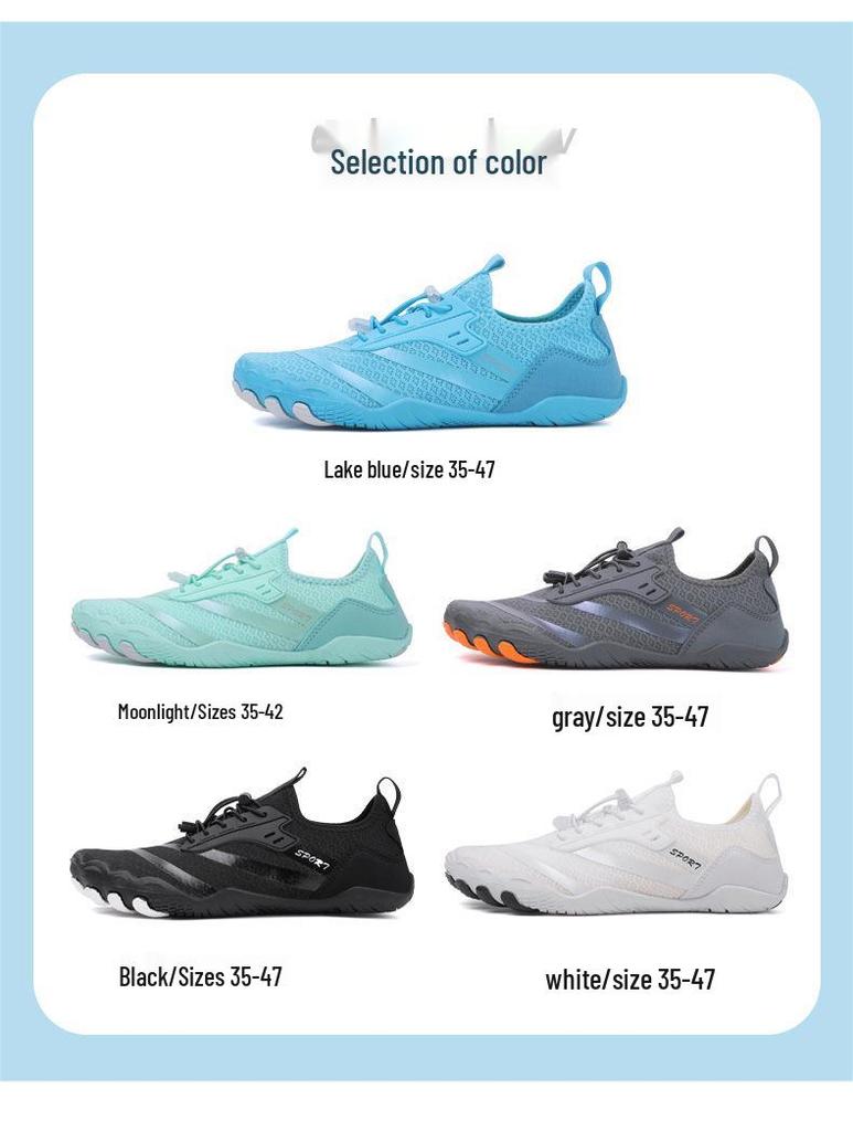 Cross-Border Amphibious Shoes: Breathable, Non-Slip for Hiking, Indoor Jump Rope, Yoga, Swimming, and Beach Activities