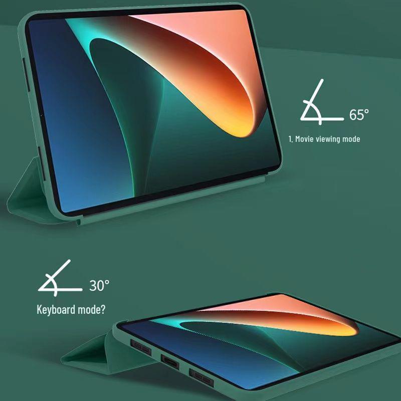 Защитный чехол для Samsung Galaxy Tab A11 Plus A9, 8,7", трехскладной, однотонный, противоударный, мягкий