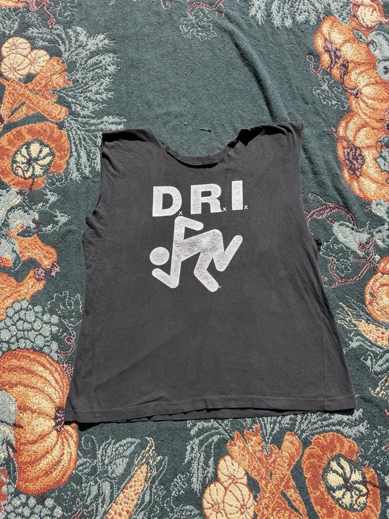 Vintage 90s DRI Dirty Rotten Imbeciles Thrashed Distressed Mens Shirt Large Unisex T-Shirt