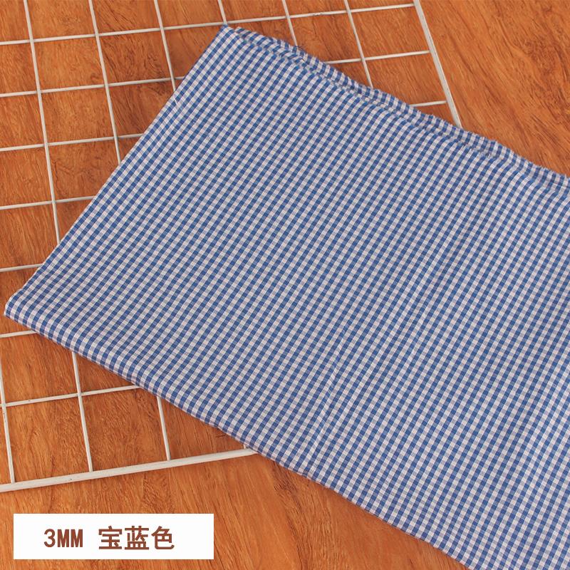 100% Хлопок Мелкая Клетка Ткань на Метр для Юбок Одежды Наволочек Шитье Дышащая Плательная Ткань Розовый Желтый Гипоаллергенный