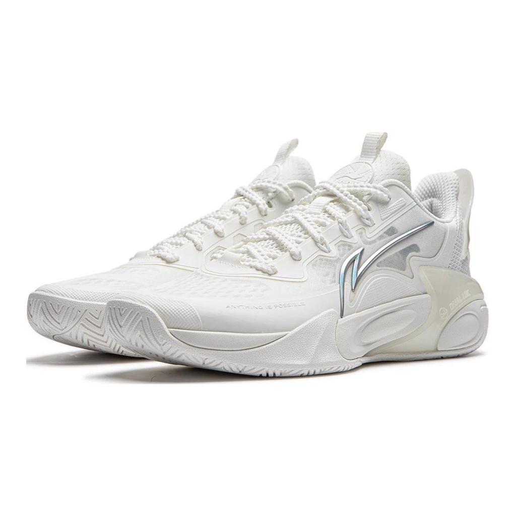 Li Ning Youth Wind Shadow 2.0 Light Foam Lace-Up Non-Slip Shock Absorbing Durable Breathable Lightweight Rebound Low-Top Basketball Shoes YKBU072-1