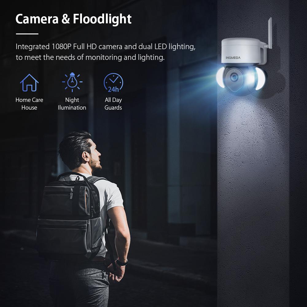 2-мегапиксельная Wi-Fi камера TUYA Smart Cloud PTZ IP-камера для наружного наблюдения за едой Google Home Alexa камера видеонаблюдения для двора